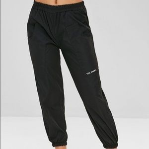 Black cargo pants